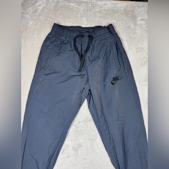 Nike Men’s Grey Blue Tapered Elastic Drawstring Waist Athletic Joggers Small - Picture 2 of 16